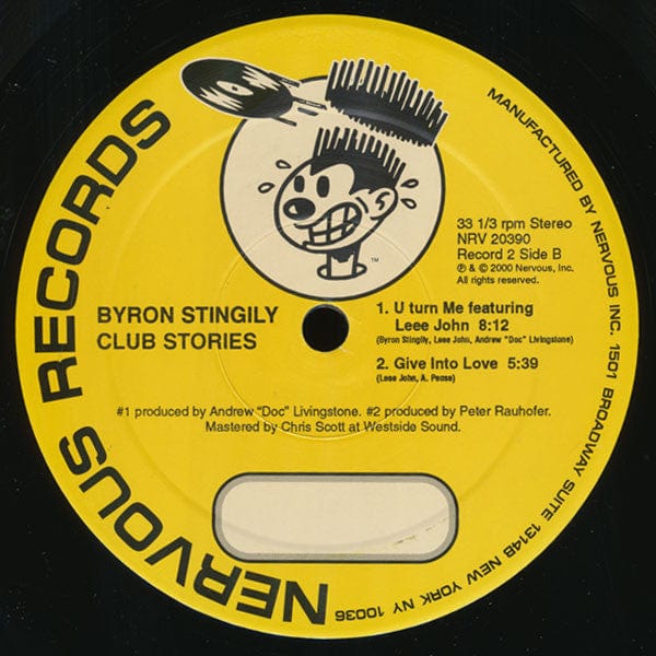 Byron Stingily - Club Stories (3xLP) Nervous Records Vinyl 091012039010