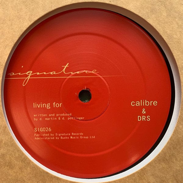 Calibre DRS – White Horses / Living For (12", Signature Records, 2020) Image 4