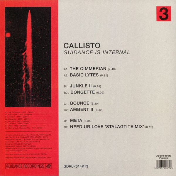 Callisto – Guidance Is Internal (Part 3) (2x12", Guidance Recordings, 2020) Back Cover