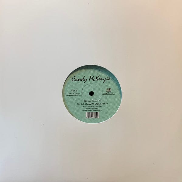 Candy Mckenzie – Remind Me (12", Freestyle Records Ltd., 2022) Front Cover