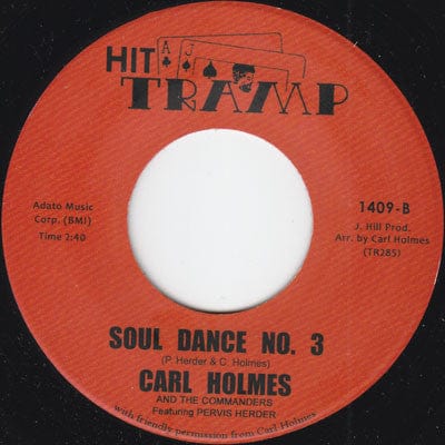 Carl Holmes And The Commanders Pervis Herder – Crossin' Over / Soul Dance No. 3 (7", Tramp Records, 2020) Back Cover
