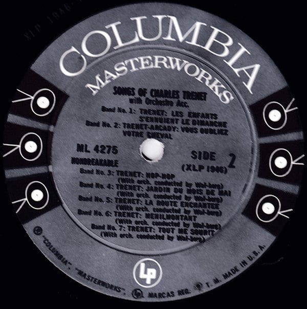 Charles Trenet – Songs Of Charles Trenet (LP, Columbia Masterworks) Image 4