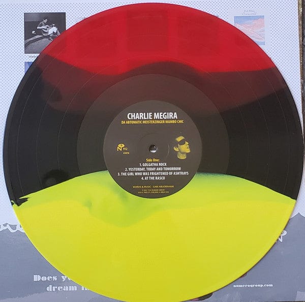 Charlie Megira – Da Abtomatic Meisterzinger Mambo Chic (LP, Red, Black & Yellow, Numero Group, 2021) Back Cover