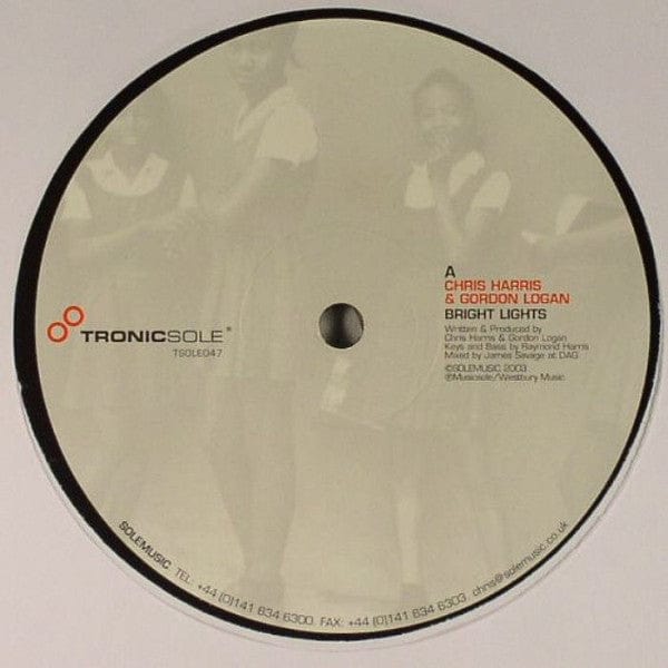 Chris Harris Gordon Logan – Bright Lights (12", Tronicsole, 2003) Front Cover