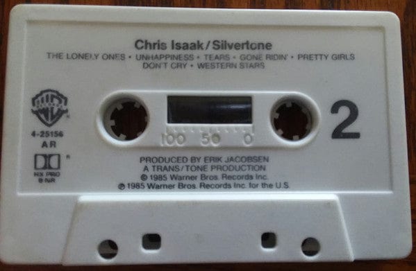 Chris Isaak – Silvertone (Cassette, Warner Bros. Records, 1985) Image 5