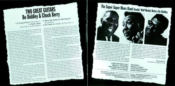 Chuck Berry, Bo Diddley, Howlin' Wolf, Muddy Waters - Two Great Guitars // The Super Super Blues Band (CD) BGO Records CD 5017261203342