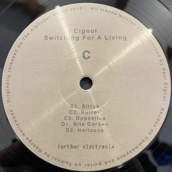 Cignol – Switching For A Living (2x12", Furthur Electronix, 2022) Image 5