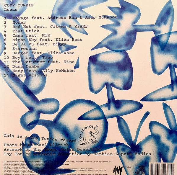 Cody Currie – Lucas (2xLP, Toy Tonics, 2022) Back Cover
