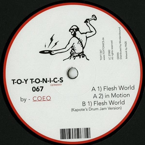 COEO – Flesh World (12", Toy Tonics, 2017) Back Cover