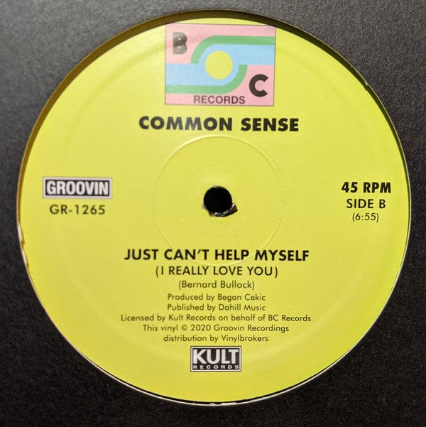 Common Sense – Voices Inside My Head (12", Groovin Recordings, 2020) Back Cover