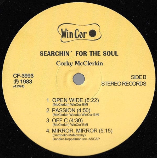 Corky McClerkin – Searchin' For The Soul (LP, 180g, Mad About Records, 2022) Image 4