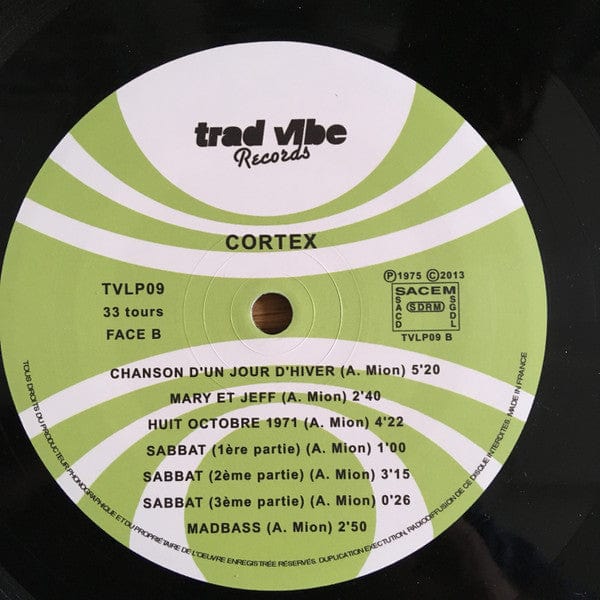 Cortex – Troupeau Bleu (LP, Trad Vibe, 2013) Image 4