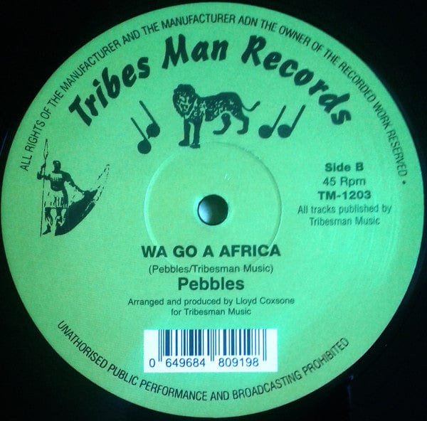 Creation Stepper Pebbles – Africa (12", Tribes Man Records, 2019) Back Cover