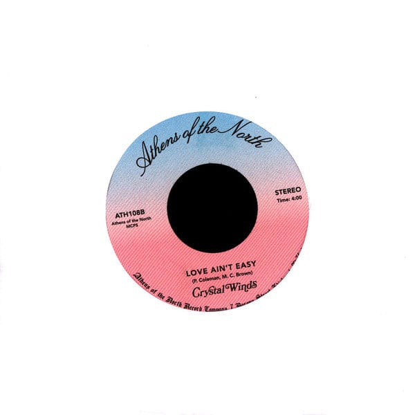 Crystal Winds – Lovers Holiday (7", Athens Of The North, 2021) Back Cover