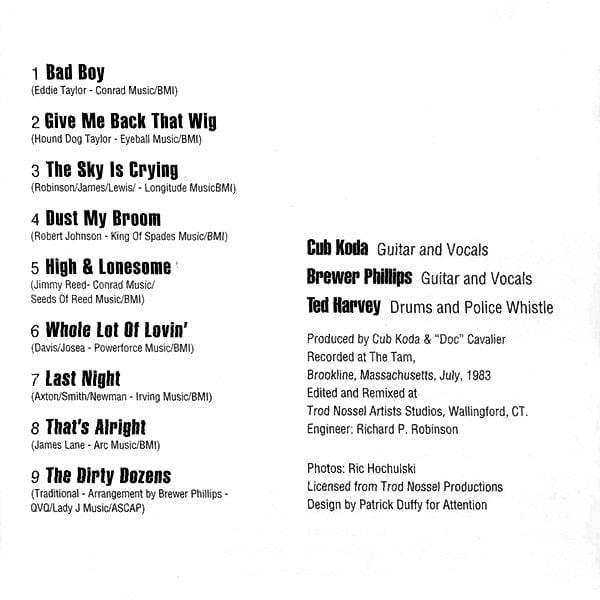 Cub Koda & The Houserockers - The Joint Was Rockin' (CD) Deluge Records CD 048691301525