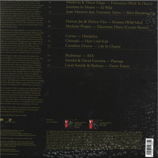 Curses* - Next Wave Acid Punx (Part 2: Move Your Body) (2xLP) Eskimo Recordings Vinyl 5414165123354