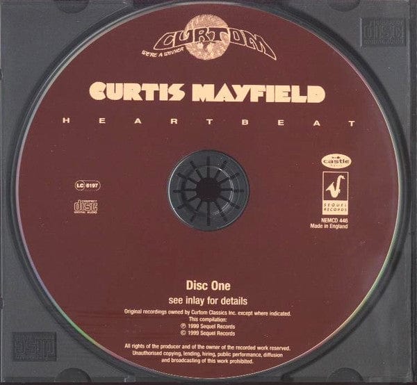 Curtis Mayfield - Heartbeat / Something To Believe In (CD) Sequel Records CD 5023224044624