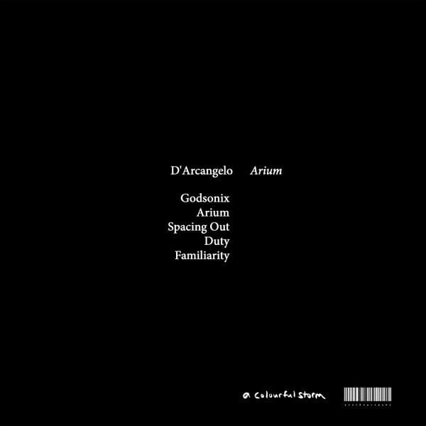 D'Arcangelo – Arium (12", A Colourful Storm, 2022) Back Cover
