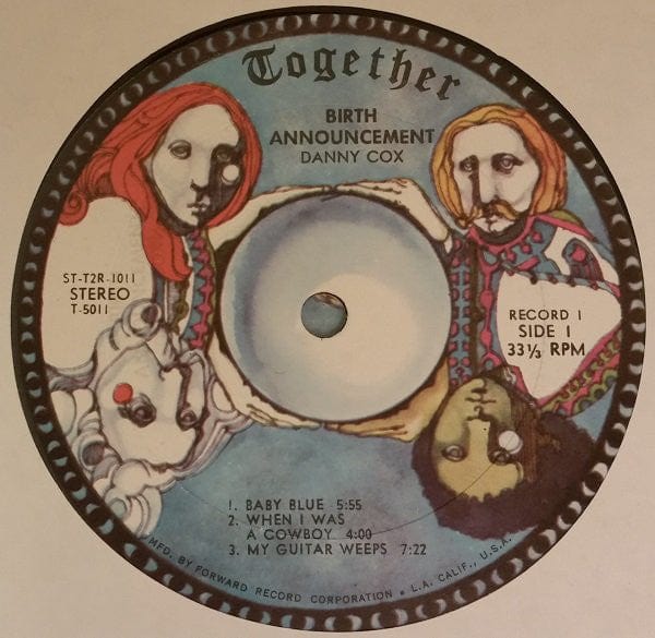 Danny Cox – Birth Announcement (2xLP, Together Records, 1970) Image 5