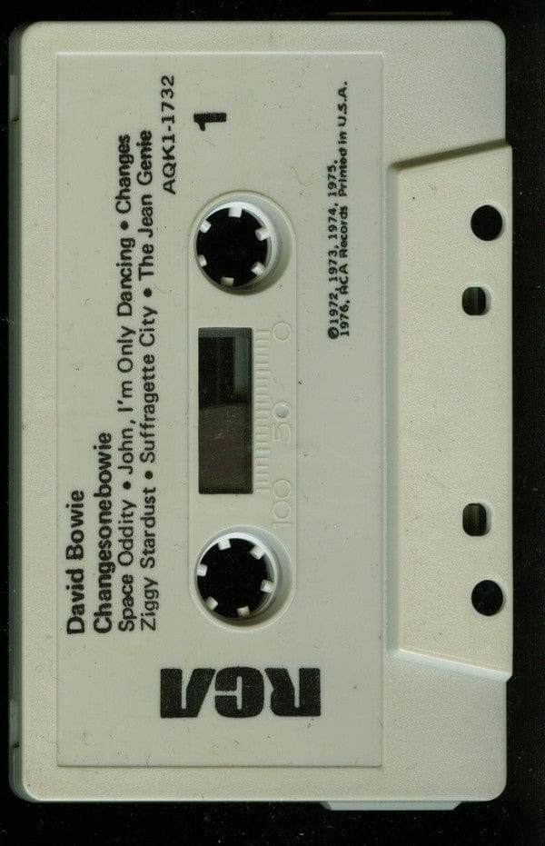David Bowie – ChangesOneBowie (Cassette, RCA Victor, 1984) Back Cover
