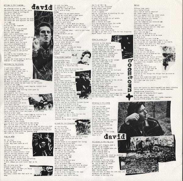 David + David – Boomtown (LP, Indianapolis Press, A&M Records, 1986) Image 5