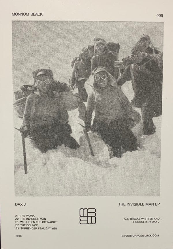 Dax J – The Invisible Man EP (12", Monnom Black, 2016) Image 3