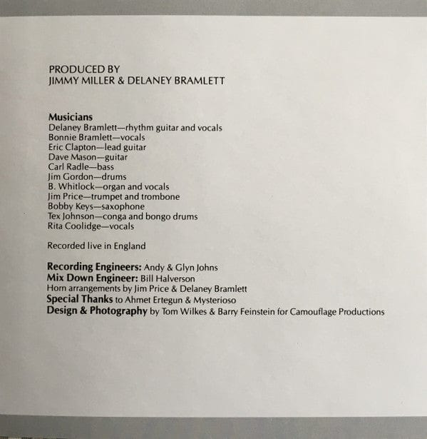 Delaney & Bonnie & Friends Eric Clapton – On Tour (CD, ATCO Records, 1990) Image 5