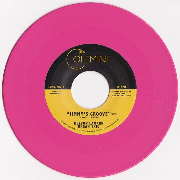 DELVON LAMARR ORGAN TRIO - Jimmy's Groove (7") Colemine Records Vinyl 674862657353