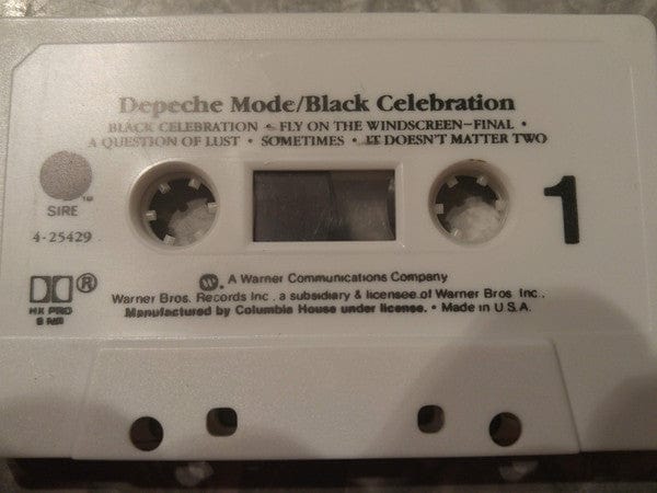 Depeche Mode - Black Celebration (Cassette) Sire,Sire Cassette 07599254294