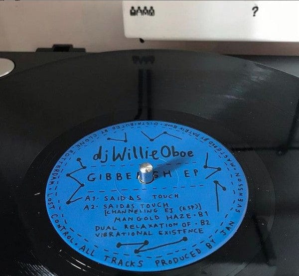 dj Willie Oboe – Gibberish EP (12", Lost Control 2097, 2021) Front Cover