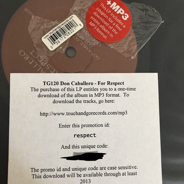 Don Caballero – For Respect (LP, Touch And Go, 2007) Image 6