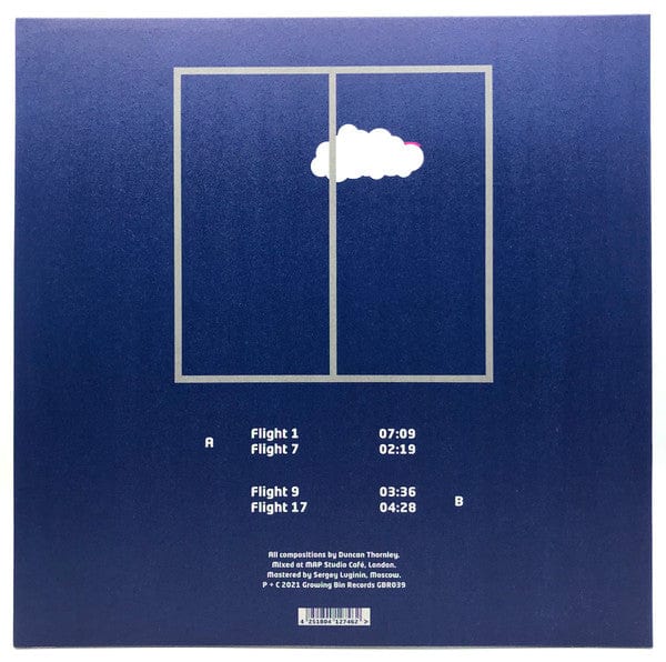 Double Geography – Flights (12", Growing Bin Records, 2021) Back Cover