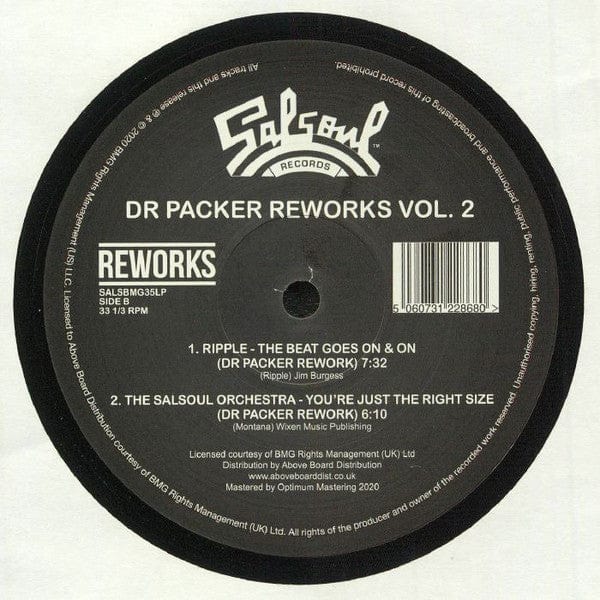 Dr. Packer - Dr. Packer Reworks Volume 2 (12") Salsoul Records