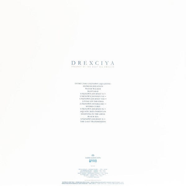 Drexciya – Journey Of The Deep Sea Dweller IV (2x12", Clone Classic Cuts, 2013) Back Cover