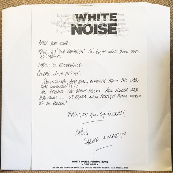 Dual Tone - Dub Radiation (12") on D.C. Recordings at Further Records