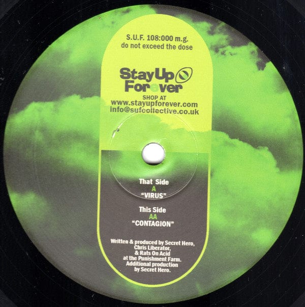 Dynamo City Rats On Acid – Virus (12", 180 Grams, Stay Up Forever, 2021) Front Cover