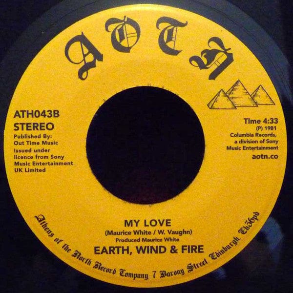 Earth, Wind & Fire – Brazilian Rhyme (Extended Mix) (7", Athens Of The North, 2017) Back Cover