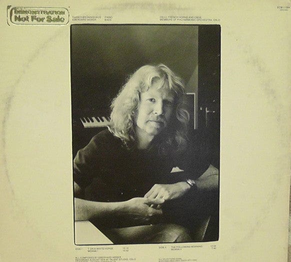 Eberhard Weber - The Following Morning (LP, Album, Promo) ECM Records