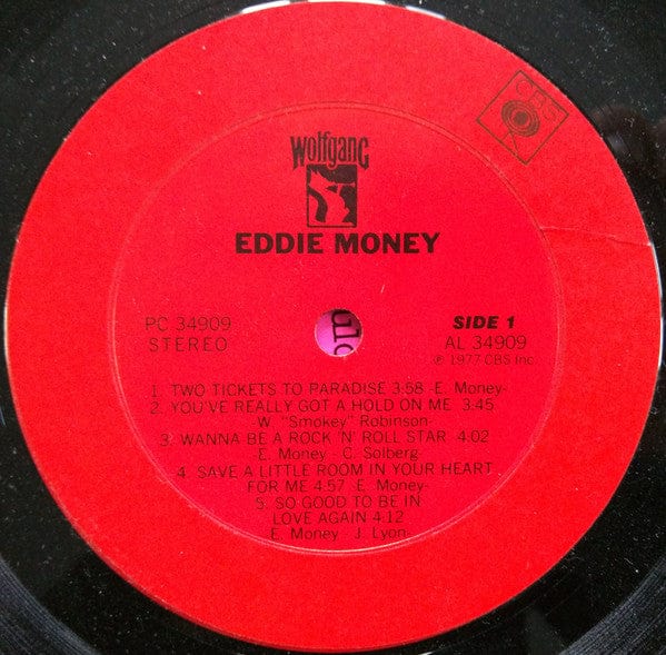 Eddie Money - Eddie Money (LP, Album, Pit) on Columbia, Wolfgang Records (2) at Further Records