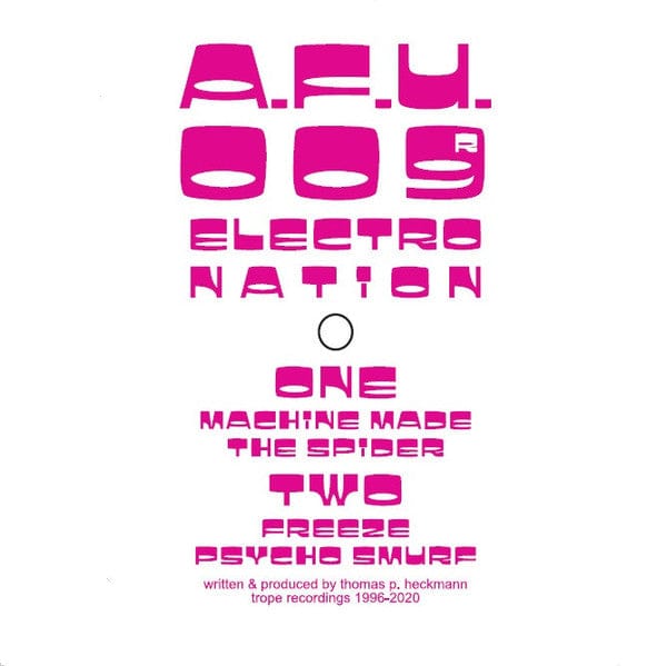 Electro Nation – Machine Made (12", A.F.U., 2020) Front Cover