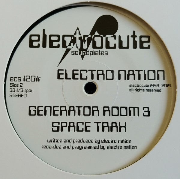 Electro Nation – Shipwrecked (12", Electrocute, 2019) Back Cover