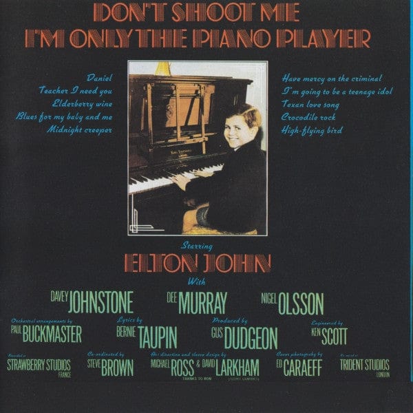 Elton John - Don't Shoot Me I'm Only The Piano Player (CD) The Rocket Record Company CD 731452815422