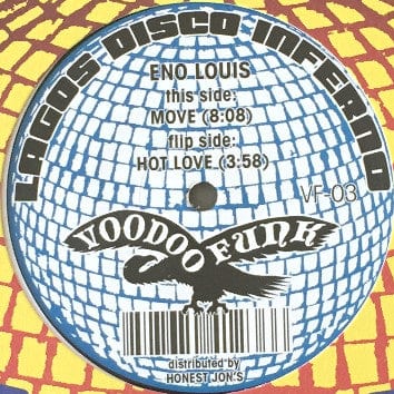 Eno Louis – Move! (12", Voodoo Funk, 2013) Back Cover