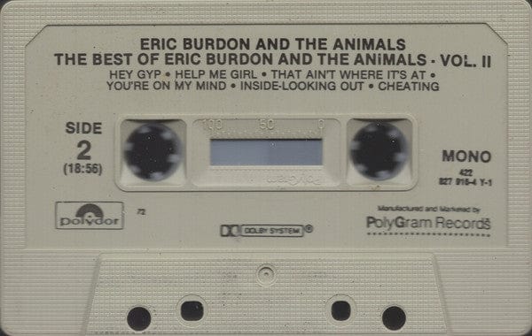 Eric Burdon & The Animals – The Best Of Eric Burdon And The Animals Vol. II (Cassette, Polydor, 1986) Image 3