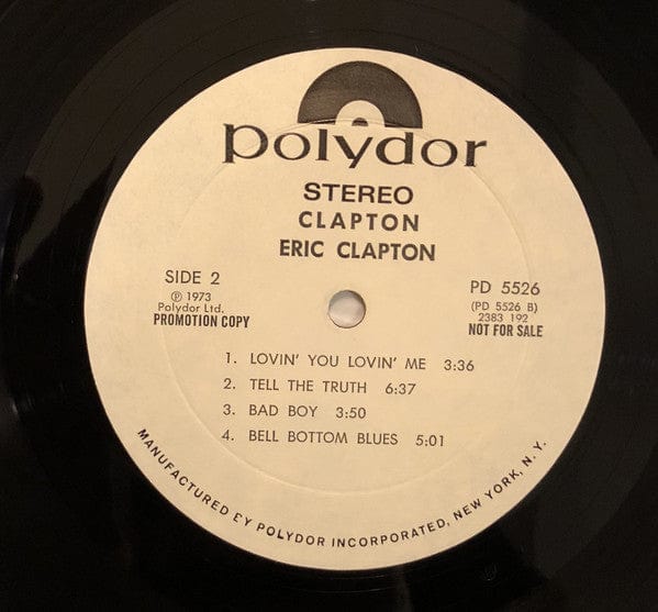 Eric Clapton – Clapton (LP, Polydor, 1973) Image 4