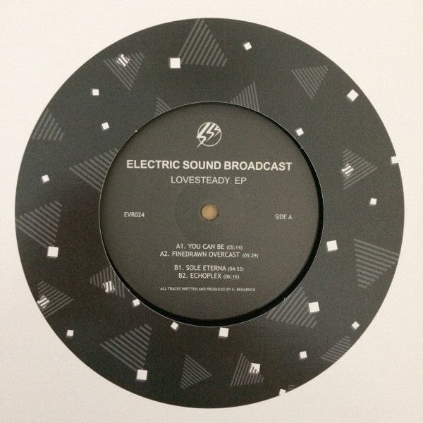 Electric Sound Broadcast – Lovesteady EP (12", Echovolt Records, 2017) Back Cover