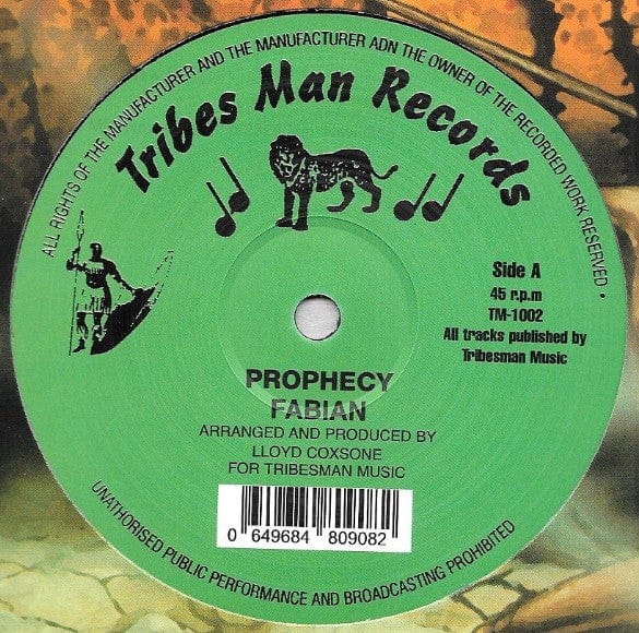 Fabian – Prophecy (12", Tribes Man Records, 2018) Front Cover