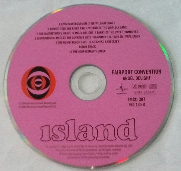 Fairport Convention - Angel Delight (CD) Island Remasters,Island Records CD 602498215005