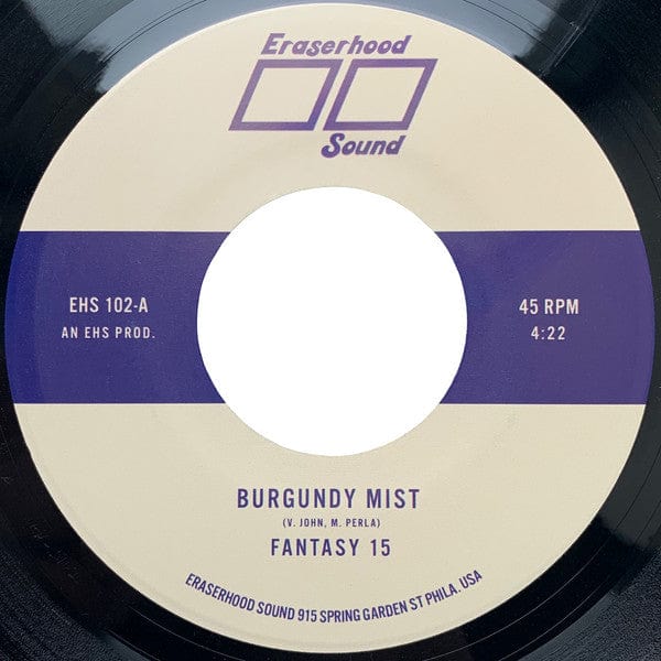 Fantasy 15 – Burgundy Mist / Percy St. (7", Eraserhood Sound, 2021) Front Cover
