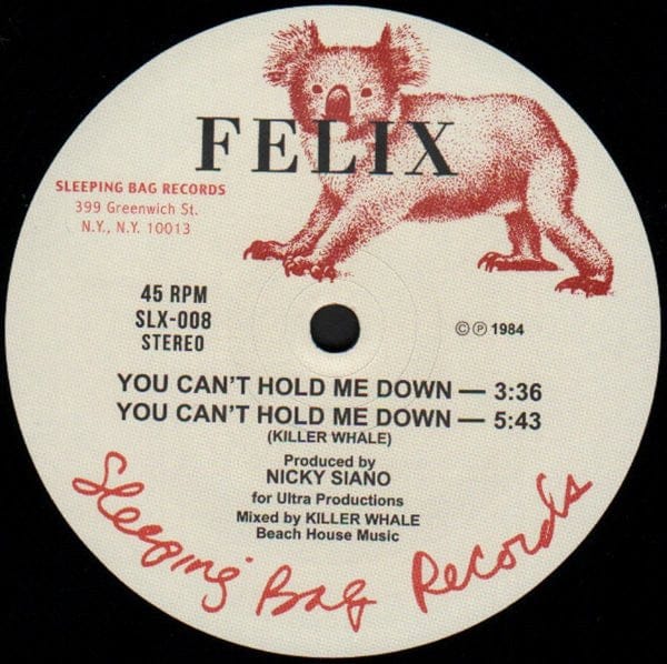 Felix (2) - Tiger Stripes (12") Sleeping Bag Records, Sleeping Bag Records Vinyl